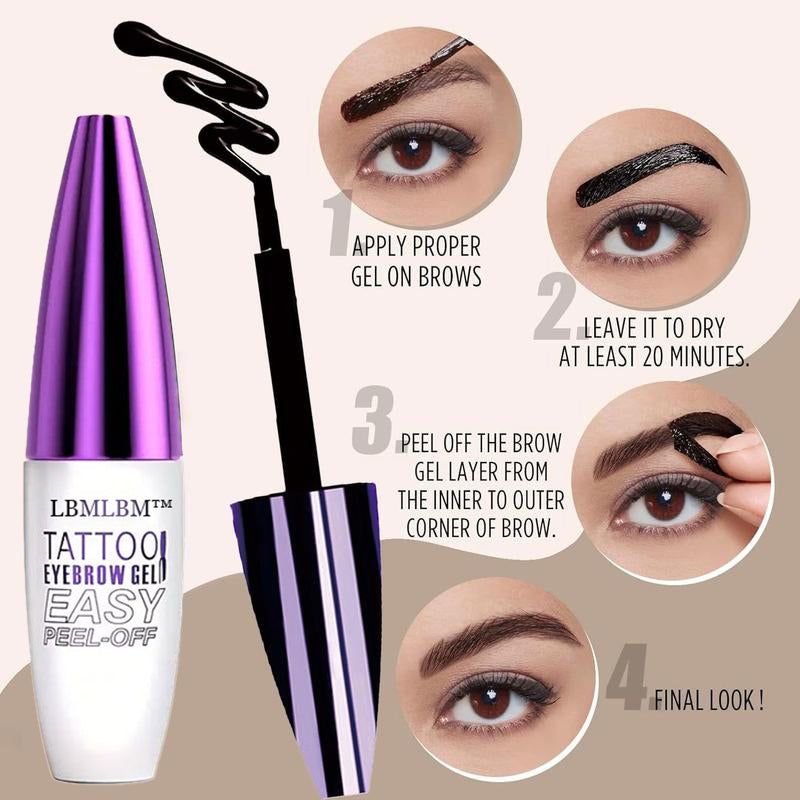 Easy Peel-Off Eyebrow Gel- Waterproof & Sweatproof