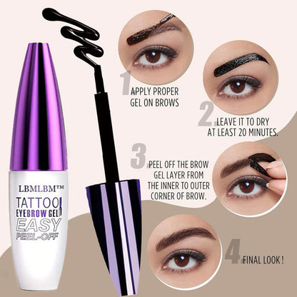 Easy Peel-Off Eyebrow Gel- Waterproof & Sweatproof