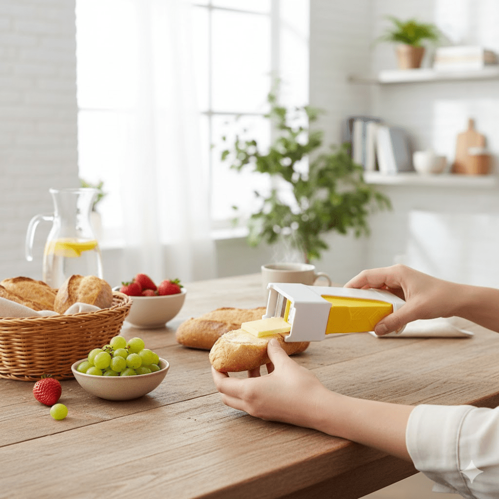 Compact Cheese Butter Slicer Dispenser Cutter