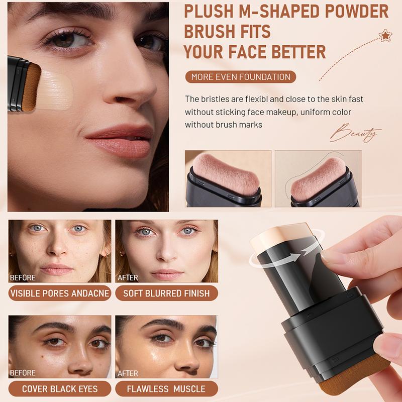 Final 3 Hours: 70%OFF🔥 Foundation Concealer Stick Dual-ended brush head for flawless skin