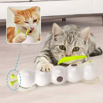 Interactive Cat Toy – Motion-Activated Toy with Feather Tail & Suction Cup