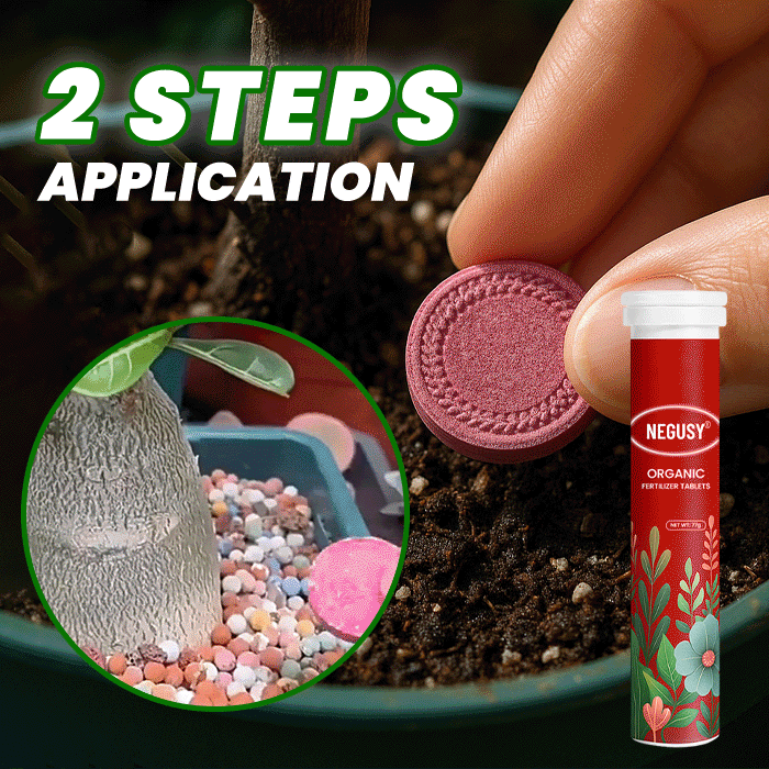 🌱All-in-One Nutrient Boost | NEGUSY® Organic Fertilizer Tablets- Slow Release Plant Food for 60 Days⭐️