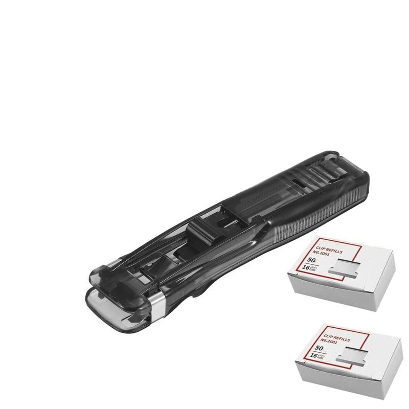 ✨Portable Binder Clip Stapler - Includes 50 reusable clips