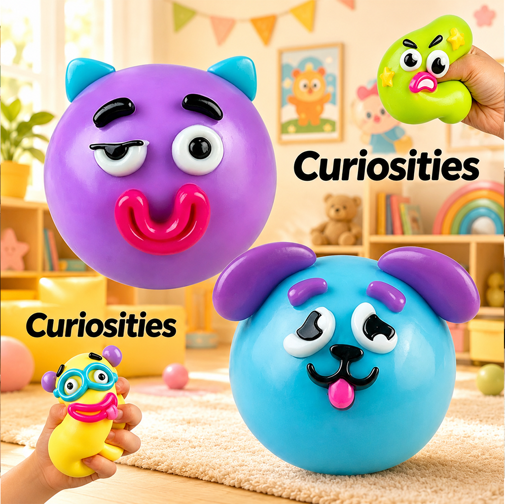 Funny Face Dog Squishy Toy — Squeeze It. Stretch It. Make It Silly.