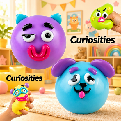 Funny Face Dog Squishy Toy — Squeeze It. Stretch It. Make It Silly.