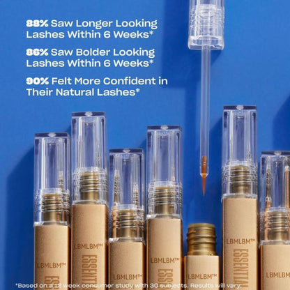 Essential Lash Serum, Longer Looking Eyelashes, Advanced Lash Enhancing Treatment with Biotin & Amino Acids for Natural Lashes & Lash Extensions, Vegan & Cruelty-Free