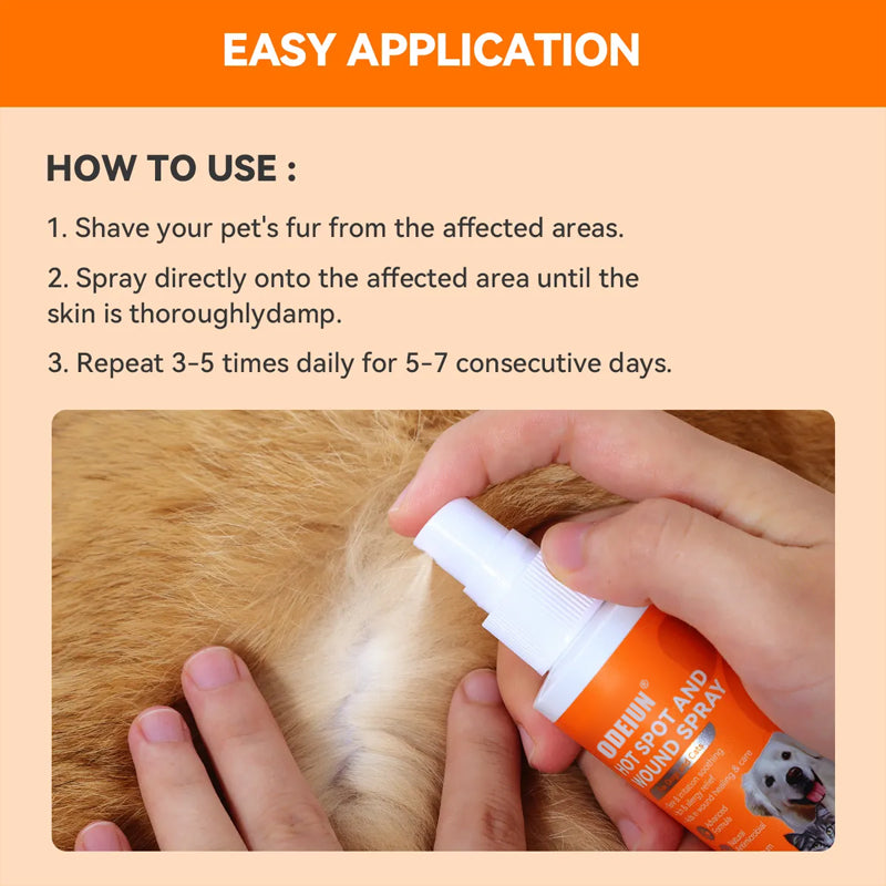 ODEIUN® Quantum Silver Pet Skin Spray for Dogs and Cats