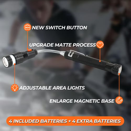 🎄 Telescoping Magnetic Pickup Tools – The Ultimate Gift for Every Guy This Christmas! 🎁