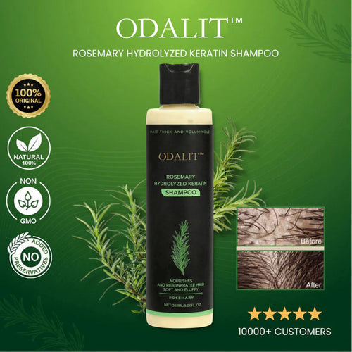 ⭐Get beautiful hair in a week-ODALIT™ Rosemary Hydrolyzed Keratin Shampoo🎁