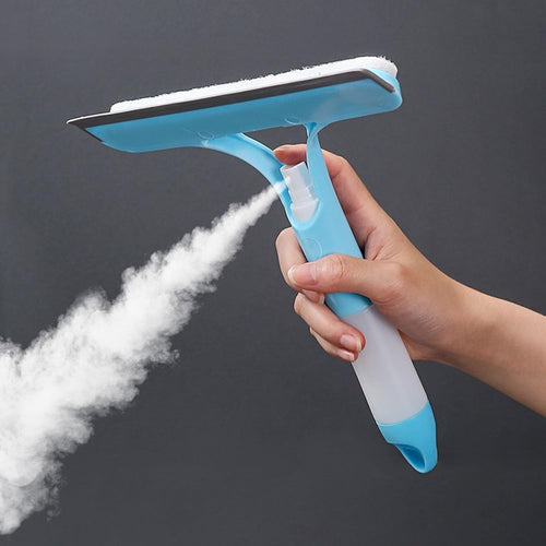 ✨ Streak-Free 3-in-1 Glass Cleaner – Spray, Wipe & Scrape for a Perfect Finish! 🧽