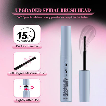 LBMLBM® Lashes Cluster Bond & Seal & Remover For Girls Waterproof Longlasting Makeup 3In1 Glue
