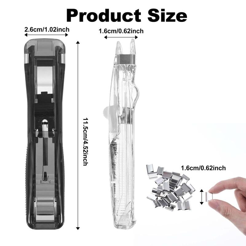 ✨Portable Binder Clip Stapler - Includes 50 reusable clips