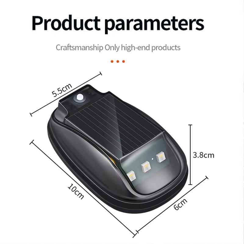 🏆Flash Sale⚡ 50K+ SOLD!🔥Solar-powered RGB strobe light on car roof with remote control💡