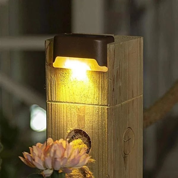 🔥HOT SALE 49% OFF 🎁LED Solar Lamp Path Staircase Outdoor Waterproof Wall Light