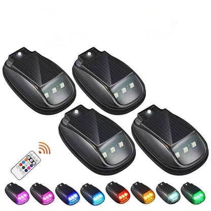 🏆Flash Sale⚡ 50K+ SOLD!🔥Solar-powered RGB strobe light on car roof with remote control💡