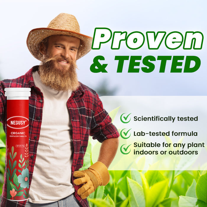 🌱All-in-One Nutrient Boost | NEGUSY® Organic Fertilizer Tablets- Slow Release Plant Food for 60 Days⭐️