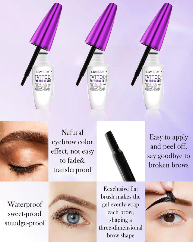 Easy Peel-Off Eyebrow Gel- Waterproof & Sweatproof