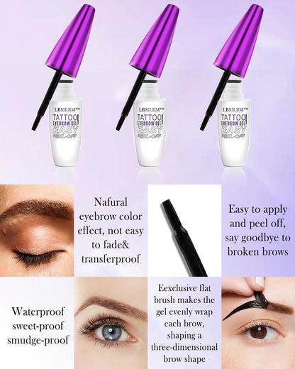 Easy Peel-Off Eyebrow Gel- Waterproof & Sweatproof