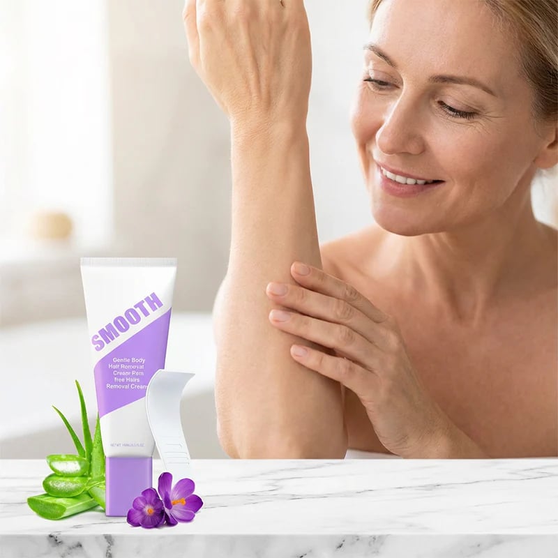 Herbal Hair Removal Cream — Gentle, Fast & Smooth Skin for Face & Body