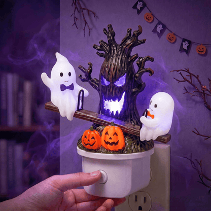 🔥HOT SALE 46% OFF-🎃👻Animated Seesaw Ghost Plug In LED Night Light