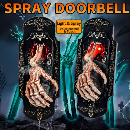 👻 Haunted Skeleton Hand Doorbell – Touch & Motion Activated Halloween Scare Decoration