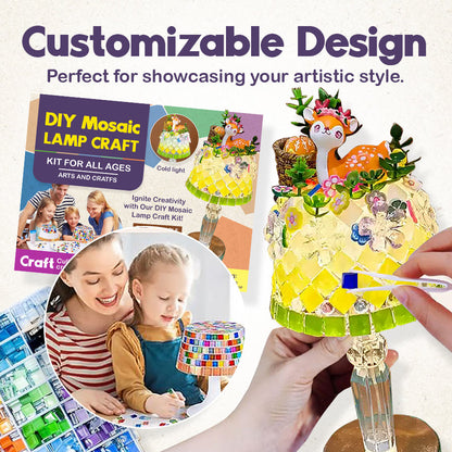 DIY Mosaic Lamp Craft Kit for All Ages