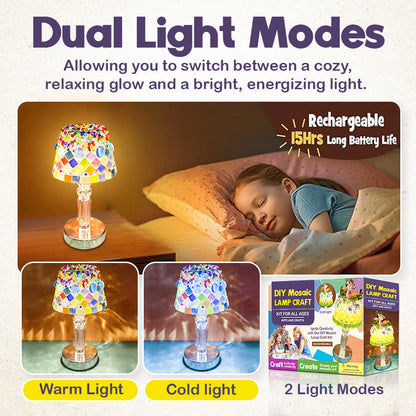 DIY Mosaic Lamp Craft Kit for All Ages