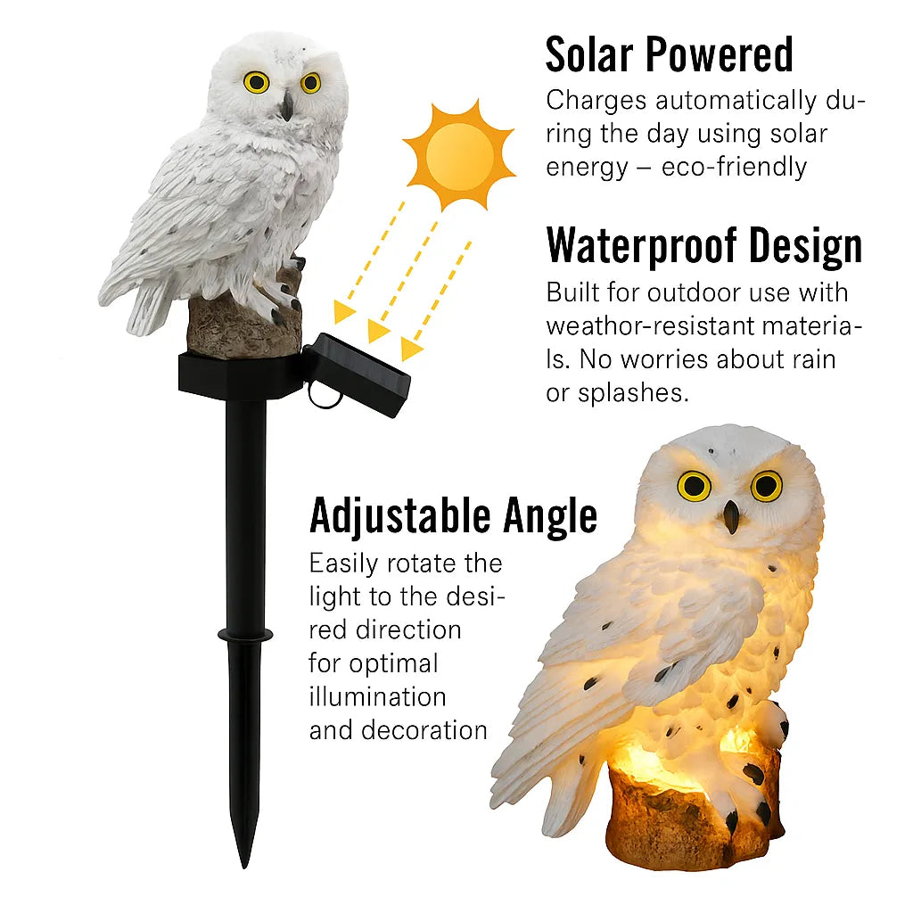 🦉 The Adorable Solar Owl That Lights Up Your Garden After Sunset