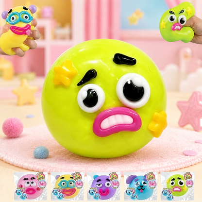 Funny Face Dog Squishy Toy — Squeeze It. Stretch It. Make It Silly.