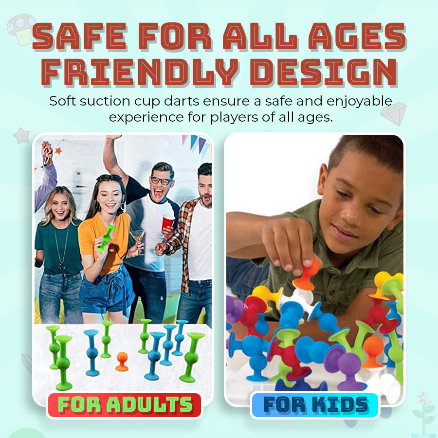 Seurico™ Suction Cup Dart Game – Family-Friendly Fun for Any Setting