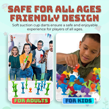 Seurico™ Suction Cup Dart Game – Family-Friendly Fun for Any Setting