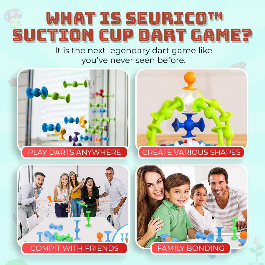 Seurico™ Suction Cup Dart Game – Family-Friendly Fun for Any Setting