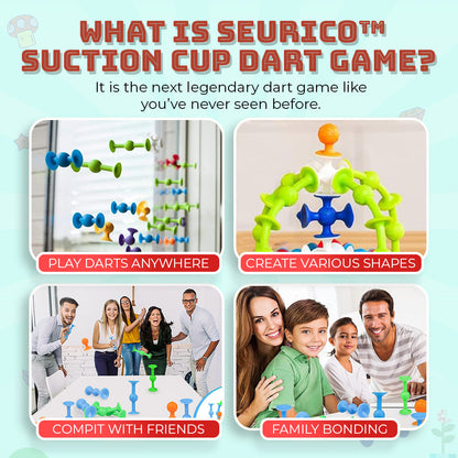 Seurico™ Suction Cup Dart Game – Family-Friendly Fun for Any Setting
