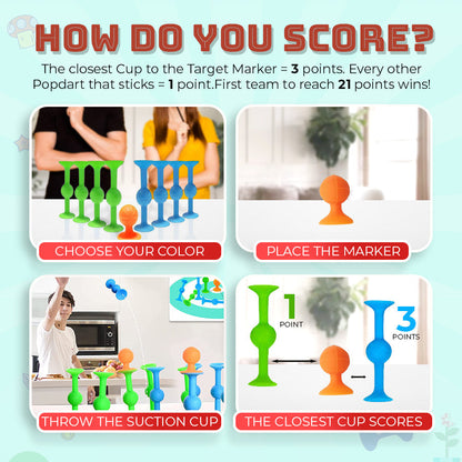 Seurico™ Suction Cup Dart Game – Family-Friendly Fun for Any Setting