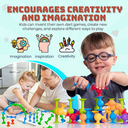 Seurico™ Suction Cup Dart Game – Family-Friendly Fun for Any Setting