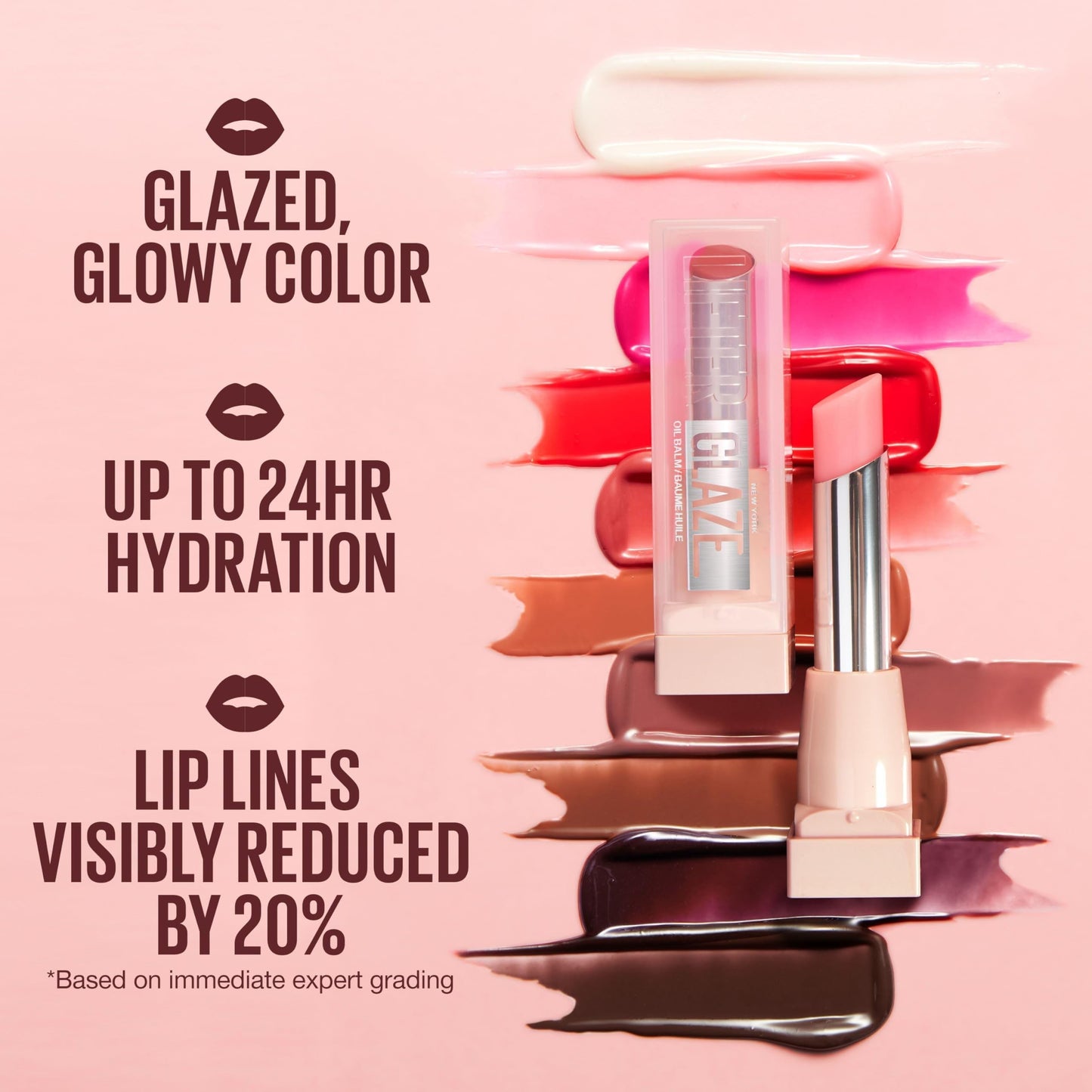 LBMLBM Hydrating Glaze Lip Balm – Non-Sticky Shine with Hyaluronic Acid