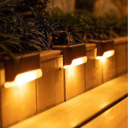 🔥HOT SALE 49% OFF 🎁LED Solar Lamp Path Staircase Outdoor Waterproof Wall Light