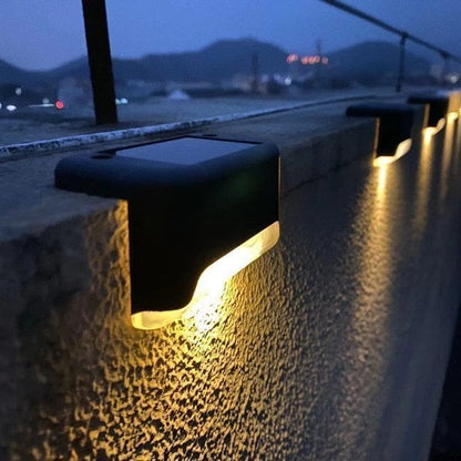 🔥HOT SALE 49% OFF 🎁LED Solar Lamp Path Staircase Outdoor Waterproof Wall Light