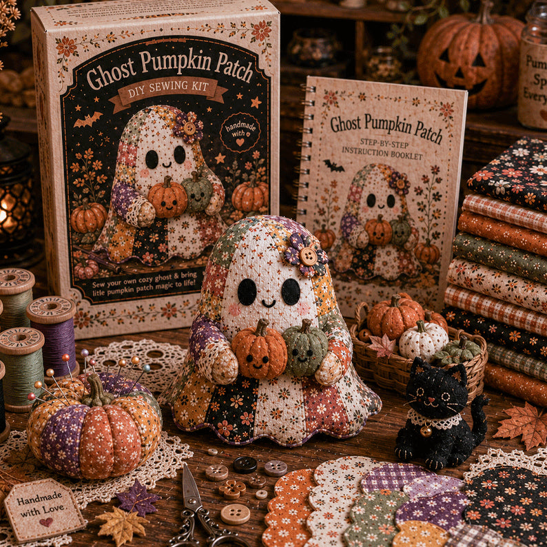 🔥 Limited-Time 36% Off — 👻 Stitch a Little Halloween Magic | Cozy Ghost DIY Kit