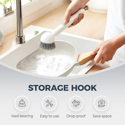 Adjustable Dish Brush with Soap Dispenser