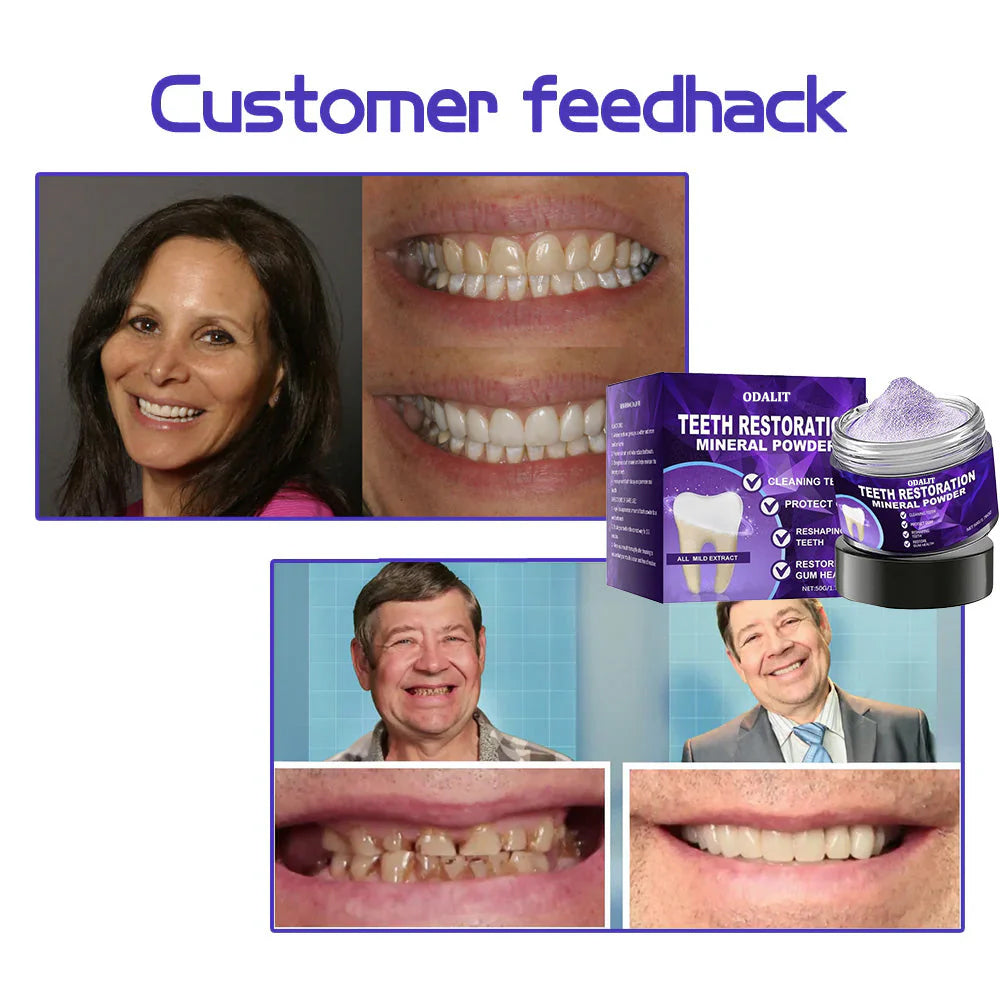 🌿Flash Sale - Don’t Miss Out - ODALIT™ Teeth Restoration Mineral Powder🦷(ADA recommended)👩‍⚕️(Treats periodontitis and mouth ulcers, prevents tooth loss, and repairs gum recession)