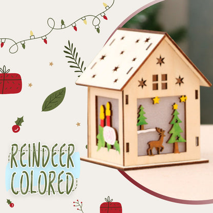 DIY Christmas LED Treehouse Hanging Ornament
