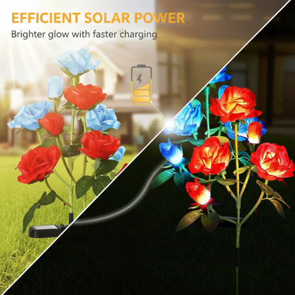 Solar Powered Rose Flower Lights