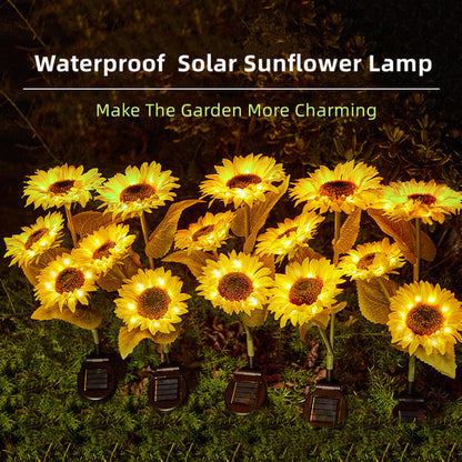 🌻 50% OFF NOW! ☀️ Waterproof Solar Sunflower Lights – Realistic Petals, IP65 Weatherproof & 8-12H Auto Glow ✨