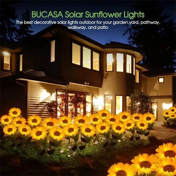 🌻 50% OFF NOW! ☀️ Waterproof Solar Sunflower Lights – Realistic Petals, IP65 Weatherproof & 8-12H Auto Glow ✨