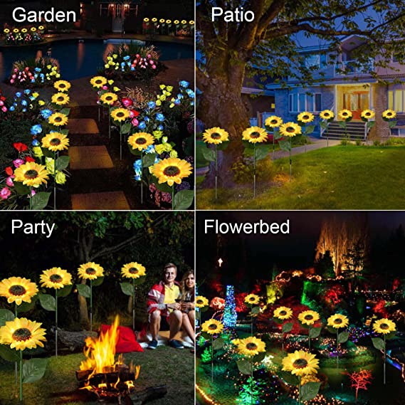 🌻 50% OFF NOW! ☀️ Waterproof Solar Sunflower Lights – Realistic Petals, IP65 Weatherproof & 8-12H Auto Glow ✨