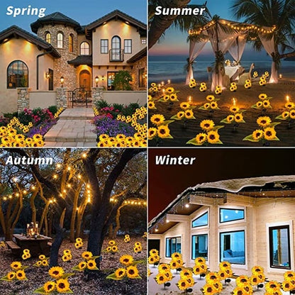 🌻 50% OFF NOW! ☀️ Waterproof Solar Sunflower Lights – Realistic Petals, IP65 Weatherproof & 8-12H Auto Glow ✨